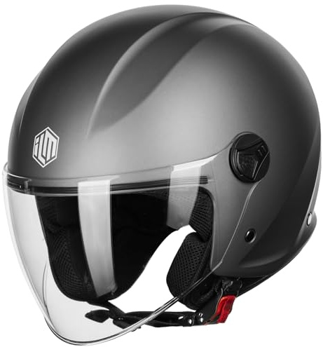 ILM Motorradhelm Retro Herren Damen Jethelm ECE2206 Modell WT506