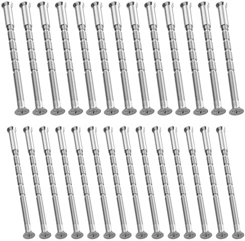 100 Stück M3/M4-Verbindung, Türgriffe, Schrauben mit Steckschlüssen, M3 und M4 Möbelstecker, Längsverstellbare Anschlussschrauben für Schränke