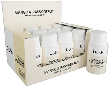 Bulk Shots de Collagène Marin, Mangue et fruit de la passion, Suppléments de collagène liquide, Box of 12