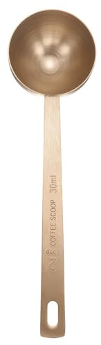 sourcing map Single Measuring Spoon 2tbsp (6tsp, 30ml) Teaspoon/Tablespoon 304 Stainless Steel Single Tiny Square Bowl Measuring Spoon Long Handle Measure Scoop, Rose Gold