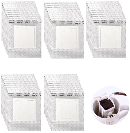 50 Stück Drip Coffee Kaffeebeutel Bag,Filterkaffee,Drip Coffee Bag,Einweg-Kaffeefilter,Dripper,Mit Hängenden Ohr Kaffeefilter Papier,Meisten Tassen Kaffee Papier Filter,für Camping,Reisen Zuhause Büro
