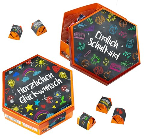 younikat you0114 - Juego de pegatinas para chocolates (apto para bombones de besos, inscripción en la escuela, regalo de colegio), multicolor