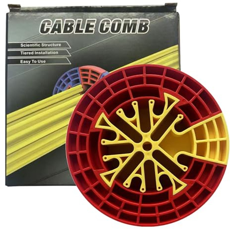 Cable Dresser - Cable Ethernet -Organizar Gadget, Herramienta de Red de Memoria de Tiempo | Dispositivo de Gestión de Cord, Accesorios de Rodillo de Tirar Suave, Técnico de Instalación -Estación de