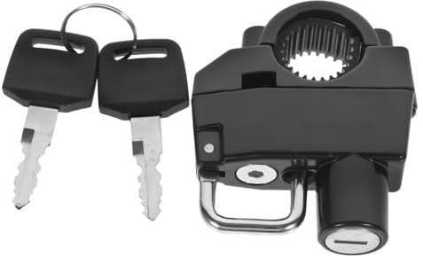 CLISPEED Candado para Casco de Moto Antirrobo Resistente y Seguridad Tamper- Ligero y Duradero Compatible Incluye Materiales Abs y Aleación de Aluminio para