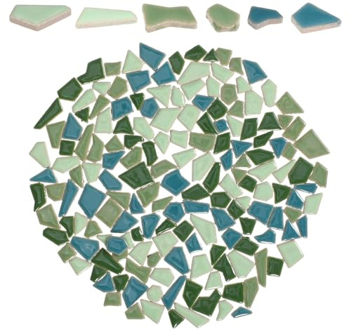 SOLUSTRE Azulejos de Mosaico Cerámico Esmaltado 200 G Surtido Irregular para Bricolaje Artesanal, Piedras Pequeñas para Decoración y Manualidades, Material Resistente para Proyectos DIY