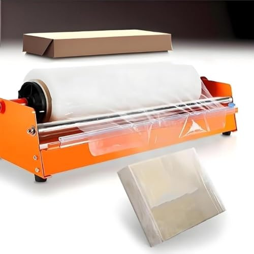 Machine d'emballage de film étirable, distributeur de film étirable, avec caoutchouc antidérapant, coupe rapide, pour film de moins de 50 cm, diamètre du noyau de film 7,6 cm