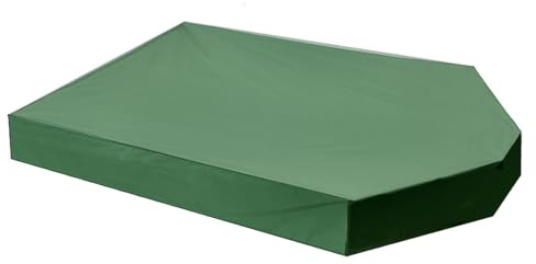 ANosteie Sandbox Cover Waterproof Oxford Cloth Sandpit Cover Anti-UV Dustproof Sandbox, 63x44.5x8.7 Boat Shape Sand Box with Drawstring for Outdoor