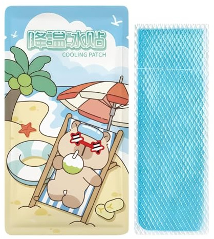 Cerotti Rinfrescanti per Bambini 2 Pezzi Gel Istantaneo Portatile in Fogli | Cerotti Lenitivi per surriscaldamento scottature sport viaggi