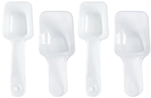 4pcs Measuring Scoop Set, 20g/30g Plastic Reusable Powder Scoop, BPA Free Durable Food Scoop, Multi-Purpose Portion Scooper for Kitchen Baking Coffee Laundry Powder Pet Food and Liquid Measuring Use