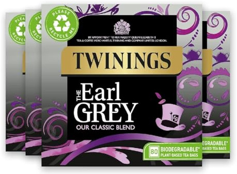 Twinings Earl Grey Tea 400 Bags (Multipack of 4 x 100 Tea Bags)