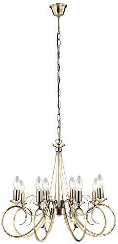 Hochwertiger Kronleuchter altmessing Hänge Pendel Leuchte Luster Decken Lampe Globo 69003-8