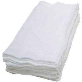 DUDU N GIRLIE Baby Muslin Squares 70x70cm, White, Double Layer 100% Cotton Muslin, Newborn Essentials, Burp Cloths, Pack of 6