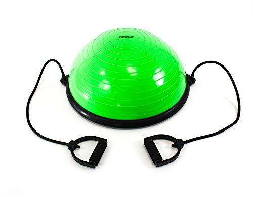 TOOLZ Balance Ball – Balanceball für ein effektives Ganzkörpertraining – Mit integrierten Trainingstubes