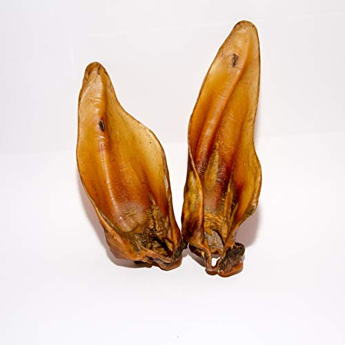 Warnick´s Tierfutterservice Hundesnack - Premium Rinderohren mit Muschel XXL – luftgetrocknet & ohne Zusätze - Zahnpflege & artgerechter Kauspaß für Hunde - 25 Stück im Vorratspack.