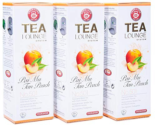 Teekanne Tealounge Kapseln - Pai Mu Tan Peach No. 501 Weißer Tee (3x8 Kapseln)