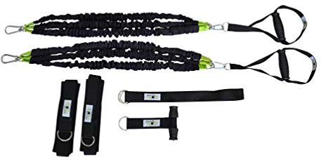 BodyCROSS Bungee Trainer System | Widerstandstrainer inkl. Übungsanleitung | Made in Germany (BTS 100)