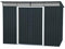 Duramax TOP Pent Roof Skylight 8 x 6 (4.37 m²) Abri de jardin en métal, fabriqué en acier galvanisé, structure de toit renforcée, lucarne intégrée pour la lumière du soleil, Anthracite