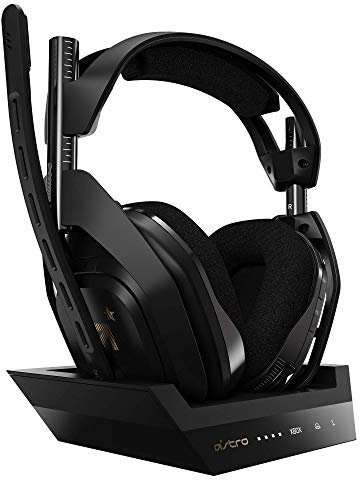 ASTRO Gaming A50 Wireless + Base Station for Xbox One & PC - Black/Gold (Renewed)