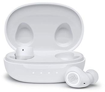 JBL Free II Cuffie In-Ear Wireless, Auricolari Bluetooth Senza Fili con Microfono Integrato per Musica, Chiamate e Sport, Impermeabili IPX4, fino a 24h di Autonomia, Bianco