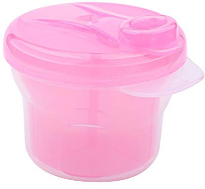 1Pcs Formula Milk Powder Dispenser, tragbare Baby Kids Kleinkind Fütterungsbox Fall Milchpulver Behälter Pot Box(Rosa)