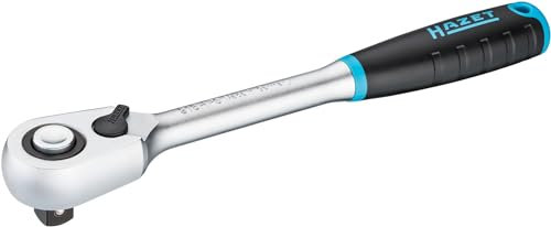 HAZET HiPer Feinzahn-Umschaltknarre 916HPS I Abtrieb: ½ Zoll (12,5 mm) Vierkant I 275 mm I mit Umschalthebel und Rastfunktion
