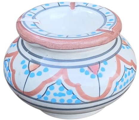 Moroccan Ashtray Ceramic Wind Ashtray Table Ashtray, Diameter 8cm