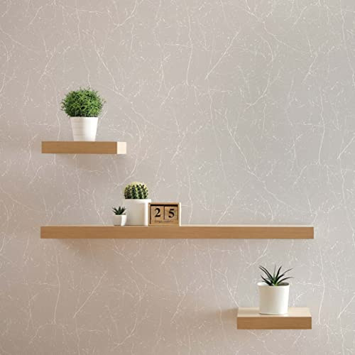 TADESSI WTD M1-No.36 Papier peint intissé pour cuisine Gris/blanc naturel Structure pour salon, chambre à coucher, cuisine