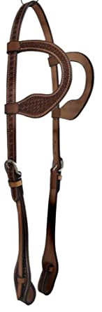 Majestic Ally Pferdehalfter, Natur, Super Leder, Antik, Werkzeug, Schnell-Bitwechsel, Westernhalfter (Doppelohr, Voll)