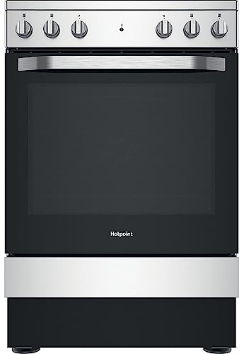 Hotpoint 60cm Electric Cooker With Ceramic Hob - Silver