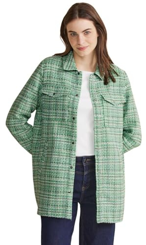 Street One Damen Boucle Overshirt, Arty Green, 42