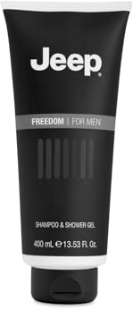 DIAMOND INTERNATIONAL JEEP | Freedom - Shampoo & Gel Doccia per Uomo, con Fragranza Aromatica e Legnosa, Sensazione di Freschezza, Made in Italy, 400 ml