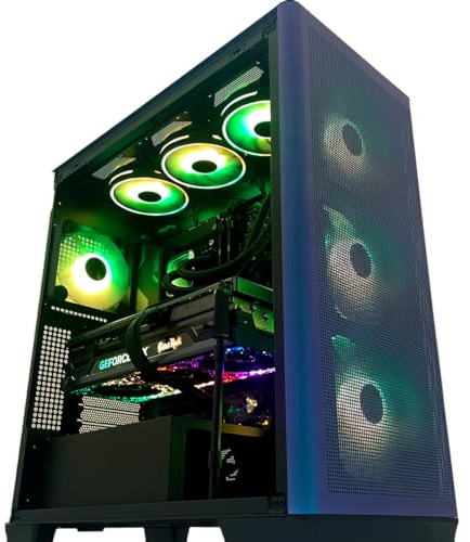 ginger6 Gaming PC Desktop 14ZH1C-WX - Intel Core i7 14700Kf Processor, Radeon RX 9070 16GB Graphics, 4TB M.2 NVMe SSD, 32GB DDR5, Z790, Wi-Fi 6E 802.11ax, Liquid Cooled, Windows 10 Home