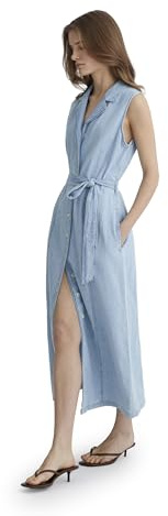 Mavi Damen Perry Jeans-Kleid, Bleached Denim, S