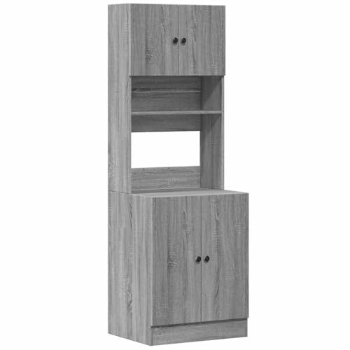 vidaXL Küchenschrank Grau Sonoma 60x50x180 cm Holzwerkstoff