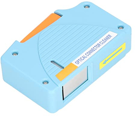 Bognajin Reiniger für optische Steckverbinder, Reinigungsbox für Glasfaserenden, Kassettenreinigungswerkzeug für FC SC LC ST MU D4 MPO, manuelle Steuerung, robustes Material, >550