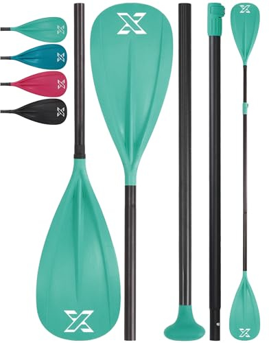ZLX Sup Paddel 167-208cm,3 oder 4 Abnehmbaren Teilen,Verstellbares paddel für Stand-up Paddling mit Glasfaser Blade Perfekt für Surfen und Wassersport Vergnügen,kajak paddel,Stand Up Paddle Zubehör