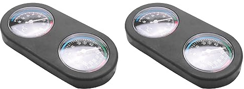 Giwnhvx Lot de 2 thermomètres hygromètres pour aquarium, vivarium, terrarium
