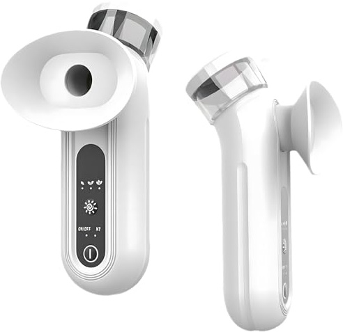 Eye Steamer for Dry Eyes, Heated Nano Eye Mist Sprayer with Warm and Cold Compress Modes, Rechargeable Handheld Eye Moisturizer and Soother, Nano Face Steamer for Eye Skin Care, Office, Travel, Home