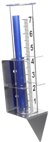 POPETPOP Pluviometro Da Giardino in Plastica Con Staffa Per Montaggio Su Misuratore Di Pioggia Per Esterni Patio Prato Pluviometro Decorativo Per Recinzione