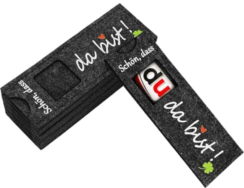10 Stück Duplo Geschenk Team Geschenke Schön Das Du Da Bist Gastgeschenke Hülle Filz Geschenk Verpackung Duplo Verpackung Du Bist für Hochzeit Taufe Weihnachten Geburtstag Konfirmation