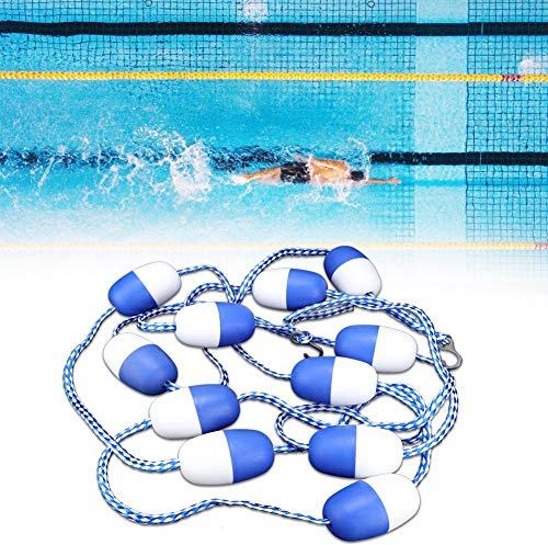Xiuganpo Corda Divisoria di Sicurezza per Piscina a Lunga Durata, di Corsia Galleggiante per la Differenziazione dell'Acqua Limpida, Lunghezza 5 M