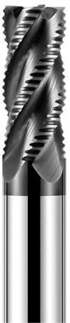 Fresadora, Fresa de desbaste de 4 filos for acero inoxidable y aluminio. Herramienta de mecanizado de 6 mm, 7 mm, 8 mm, 10 mm, 12 mm y 20 mm.(D10x45x100Lx4F)
