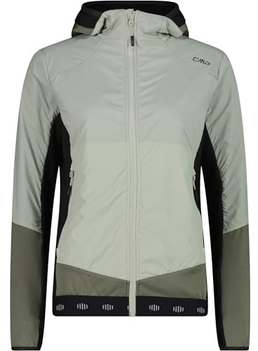 CMP Damen Hybrid Hoodie Jacke, pistacchio, M