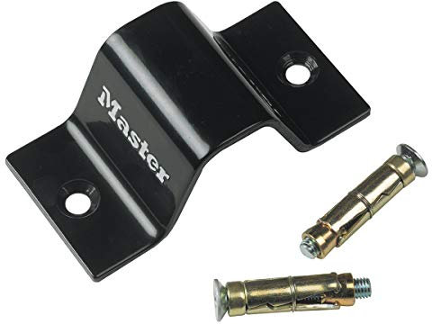 Master Lock 1489EURDAT Ground, Wall and Door Anchor to secure Bikes, Black, 16x8 cm