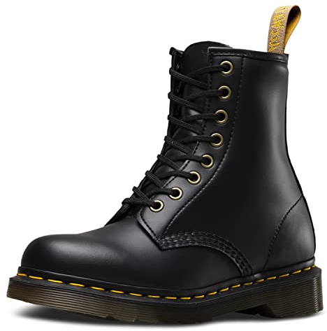 Dr Martens VEGAN 1460, Unisex-Erwachsene Stiefel, Schwarz (Schwarz), 43