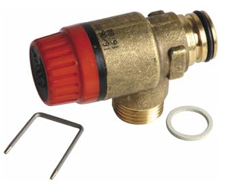 Saunier Duval - Soupape 3 bars (rouge) ISOFAST