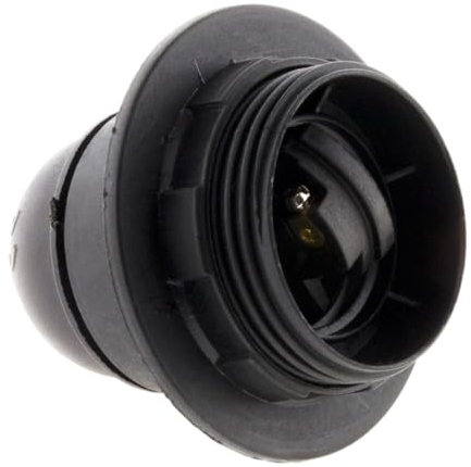 Douille E27 + bague - noir - Zenitech