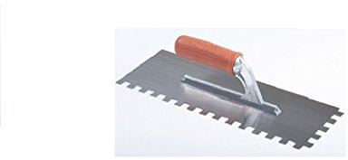 Raimondi - Truelle dentée (12 x 12 mm) avec manche en caoutchouc (36 x 12 cm)