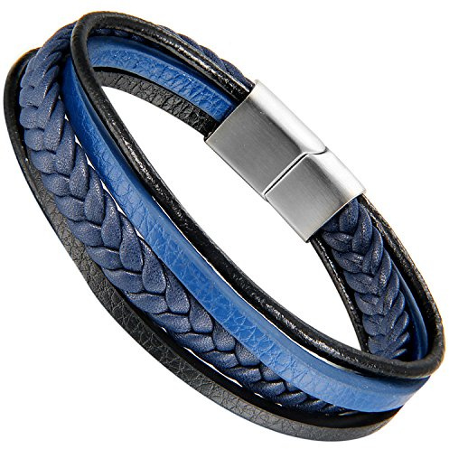 Flongo Premium Herren Magnetarmband gravur Paar Armband Kohlenstoff Faser Titan Edelstahl Mantra Therapie Gesundheit verstellbar Verschluss für Männer Damen Gold silber schwarz rosegold Vatertag