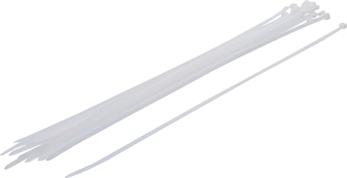 BGS Diy 80776 | Kabelbindningssortiment | 20 st. | vit | 8,0 x 600 mm | Set | nylon